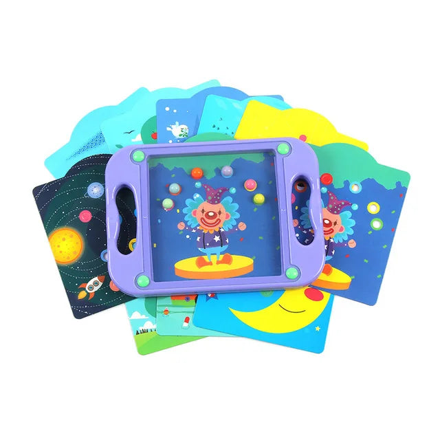 Child 3D Educational Toy Baby Montessori Balance Ball Maze Board Puzzle Montessori Maze Balance Game Popular Gift For Toddlers