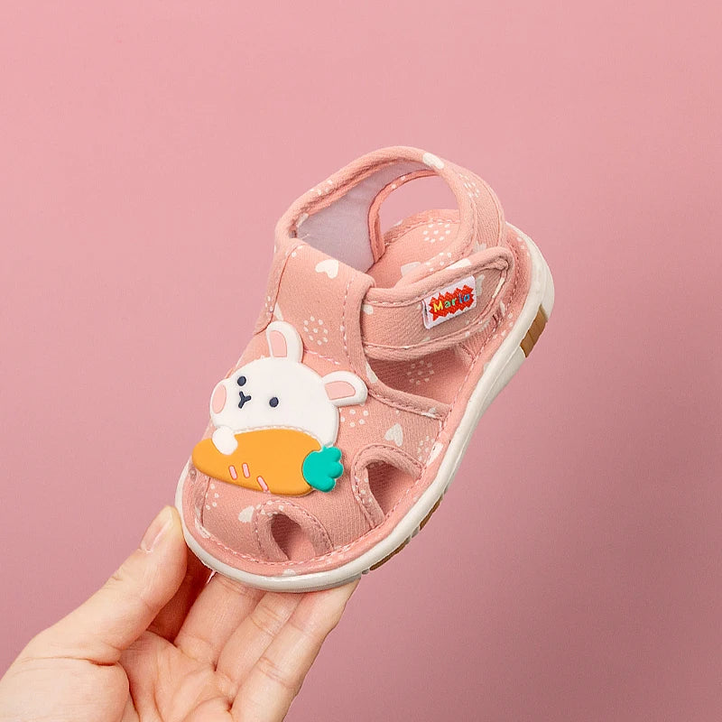Cheerful Mario Baby shoes Cute vocalizing baby shoes Cartoon animal toddler shoes for boys and girls