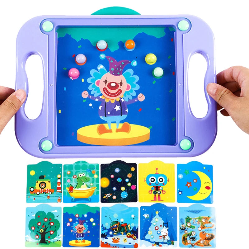 Child 3D Educational Toy Baby Montessori Balance Ball Maze Board Puzzle Montessori Maze Balance Game Popular Gift For Toddlers