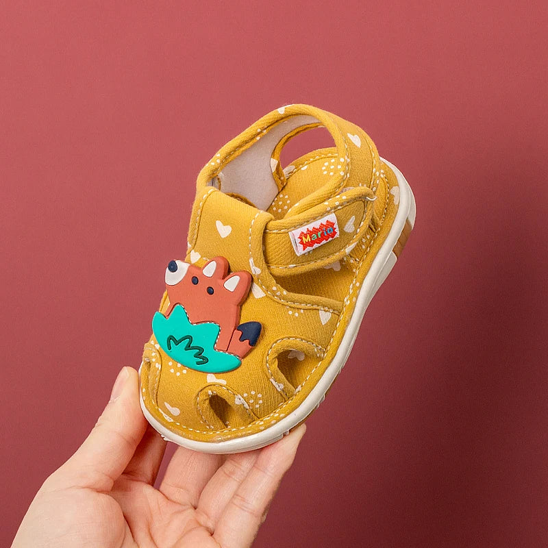 Cheerful Mario Baby shoes Cute vocalizing baby shoes Cartoon animal toddler shoes for boys and girls
