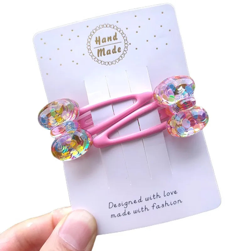 2PCS Cute Star Flower Grape Princess Headwear Kids Elastic Hair Bands Cartoon Baby Headdress Children Ropes Girls Accessories