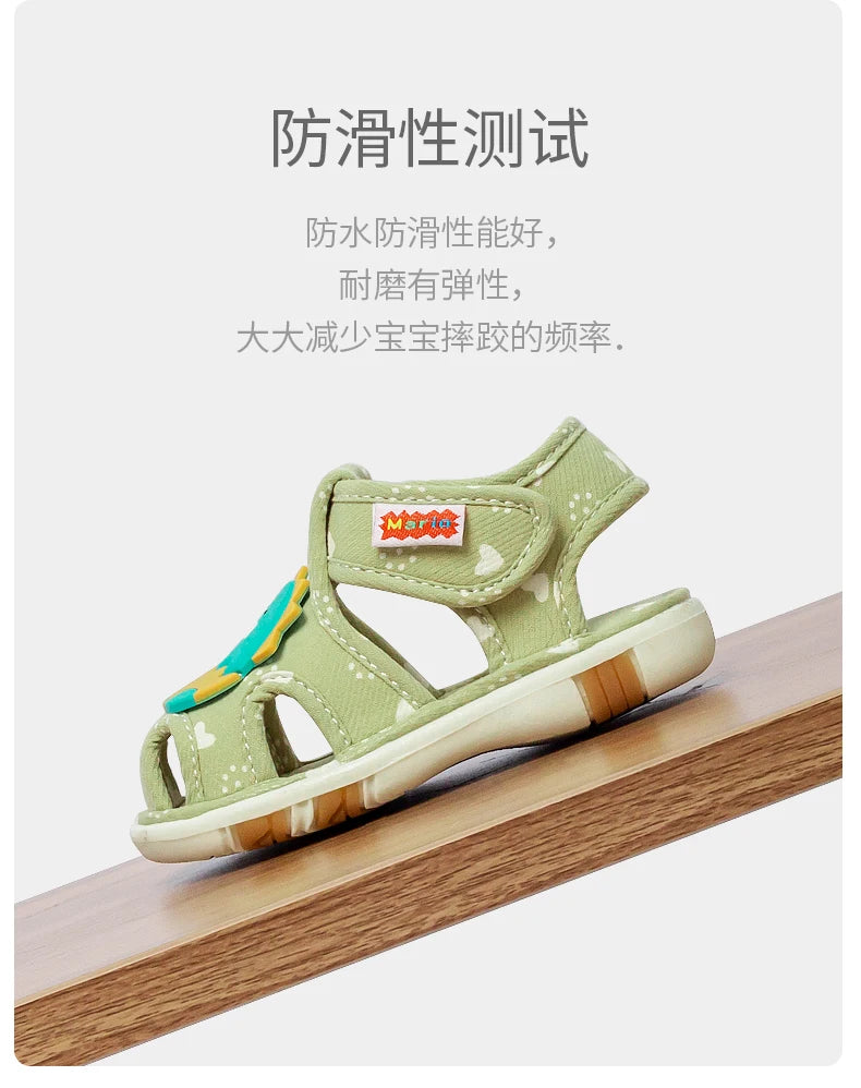 Cheerful Mario Baby shoes Cute vocalizing baby shoes Cartoon animal toddler shoes for boys and girls