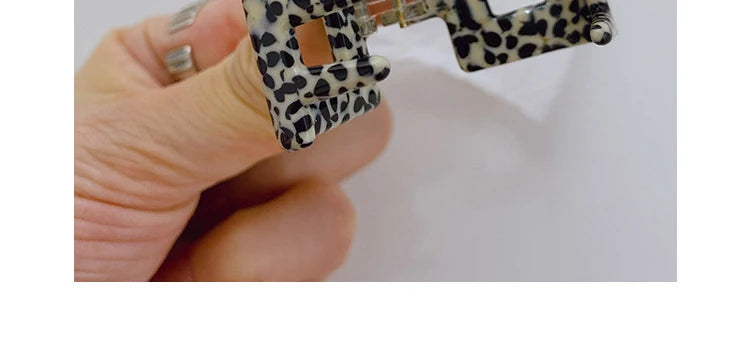2024 Korea New Fine Vintage Women 3.5CM Small Hairpins Acrylic Tortoise-Shell Square Crab Hair Claw Clips For Girls Accessories