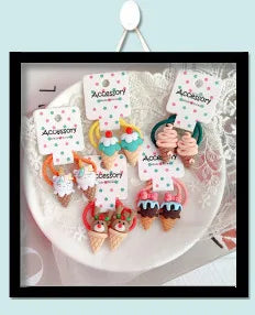 2PCS Cute Princess Five Star Color Double Head Headwear Kids Elastic Hair Bands Children Ropes Girls Accessories Baby Headdress