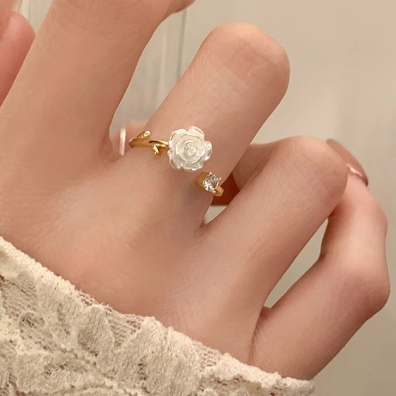 Кольцо Женское Chic Fresh Daisy Opening Ring Lady Delicate Flower Gift Everyday Jewelry For Teen Girls Accessories For Women