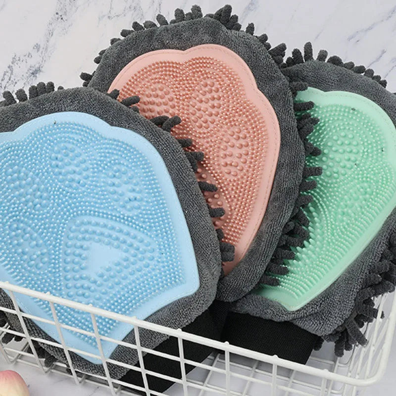 1PC Dog Grooming Brushes Shedding Comb Gloves Double-Sided Cleaning Massage Glove Dog Hair Removal Glove Dog Hair Removes Glove