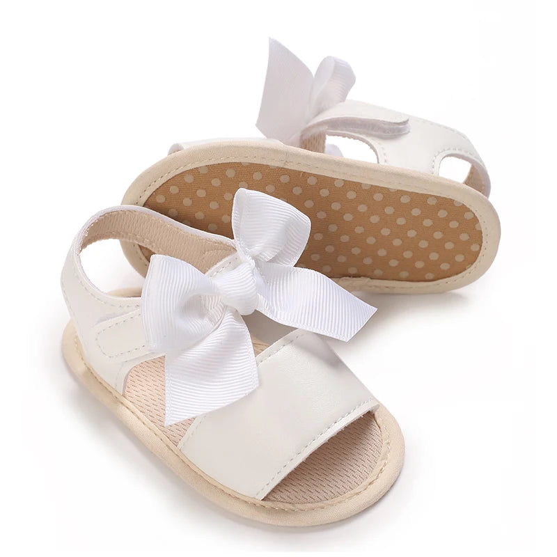 3-Color Girls Prewalker Baby Shoes Summer 0-18 Months Baby Shoes Soft Soles Breathable Sandal Toddlers