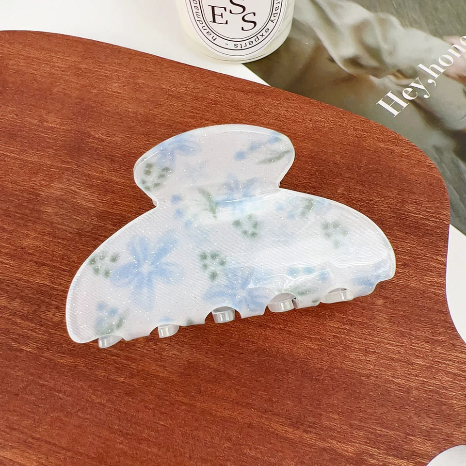 Artistic hair claw clip Flowers hair claws Floral hair claw Sweet hair clip claw Hair clips for girls Accessories for women