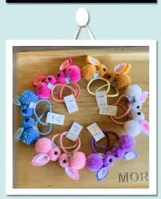 2PCS Cute Princess Five Star Color Double Head Headwear Kids Elastic Hair Bands Children Ropes Girls Accessories Baby Headdress