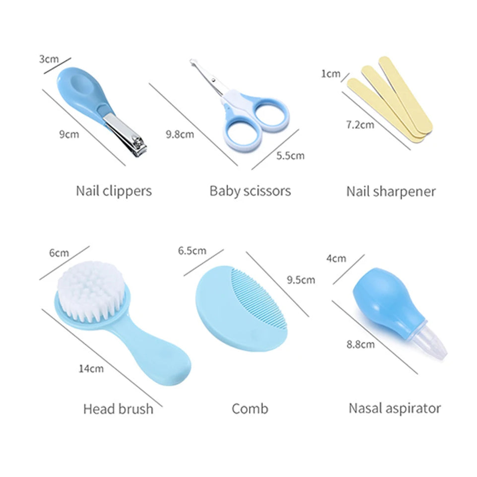 6PCS Baby Care Kit, Children's Hair And Nail Care, Grooming Brush Kit, Scissors, Children's Toiletries
