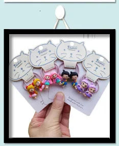 2PCS Cute Star Flower Grape Princess Headwear Kids Elastic Hair Bands Cartoon Baby Headdress Children Ropes Girls Accessories