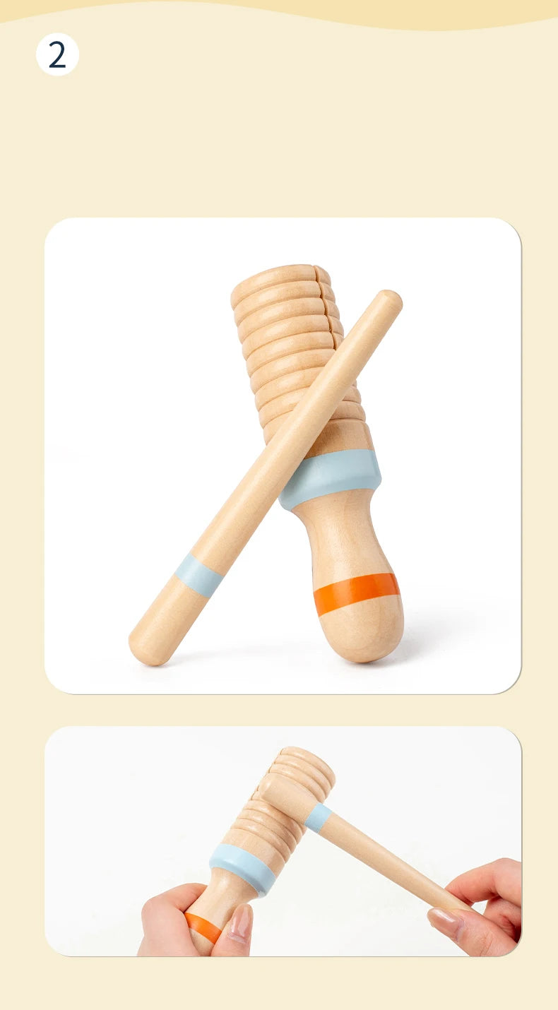 Baby Handheld Bell, Ringing Instrument, Early Childhood Education, Soothing Bed Bell, Wooden Gripping, Chewing Toy baby gift