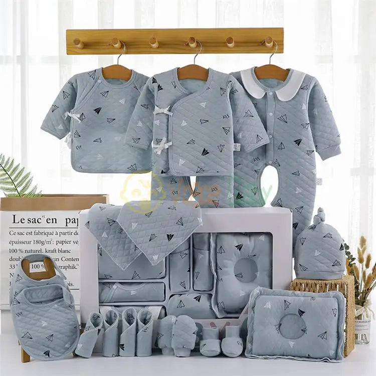 18/22 Pieces Newborn Clothes Baby Gift Pure Cotton Baby Set 0-6 Months Autumn And Winter Kids Clothes Suit Unisex Without Box
