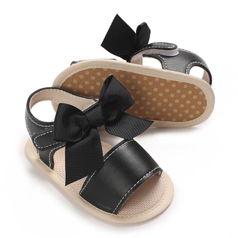 3-Color Girls Prewalker Baby Shoes Summer 0-18 Months Baby Shoes Soft Soles Breathable Sandal Toddlers