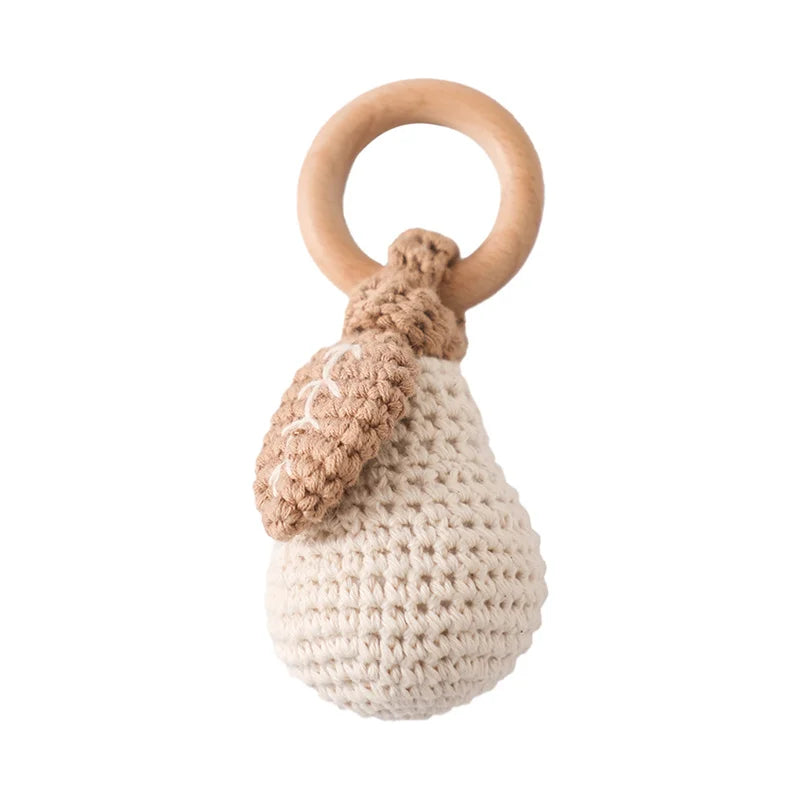 Handmade Rattan Rattles Educational Toys for Kids Crib Mobile Hand Bell Baby Accessories Infant Sensory Toy Baby Teether GIfts