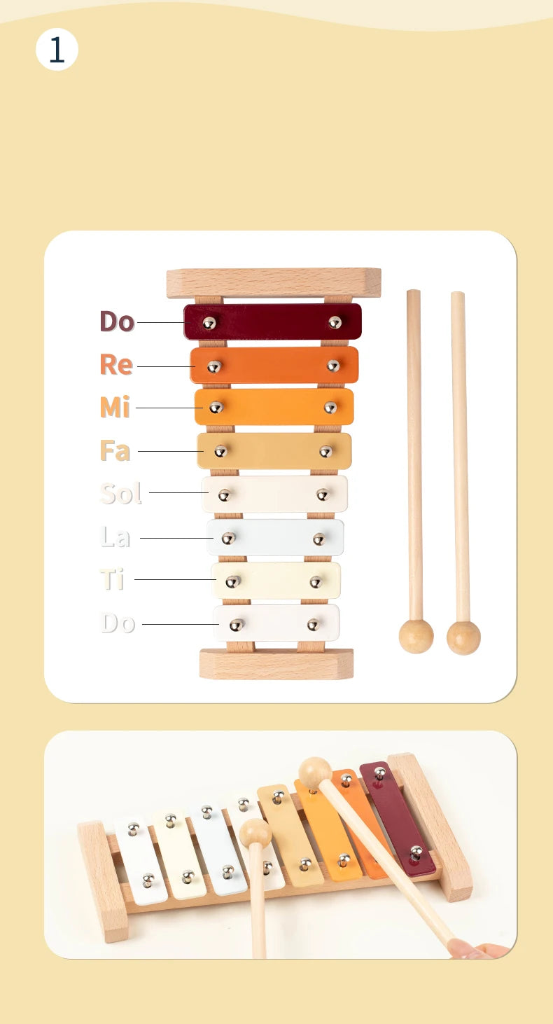 Baby Handheld Bell, Ringing Instrument, Early Childhood Education, Soothing Bed Bell, Wooden Gripping, Chewing Toy baby gift