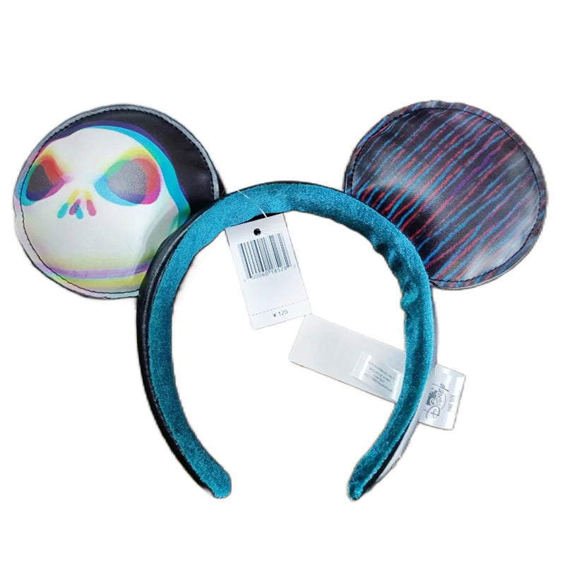 Minnie Mouse Ear Headband For Women Disneyland Headband Mickey Adult/Child Ears Leather Plush Sequin Cosplay Girls Accessories