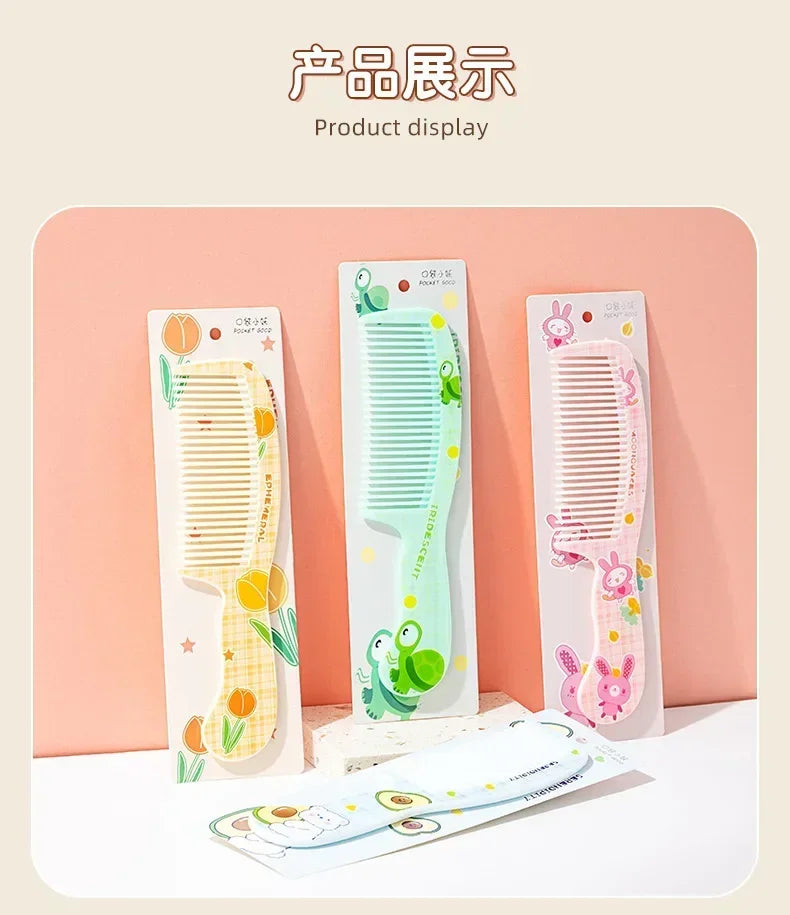 New Portable Untangling Hair Brush Health Care Tools Combs Kids Cute Rabbit Bear Children Hairbrush Comb for Girls Accessories