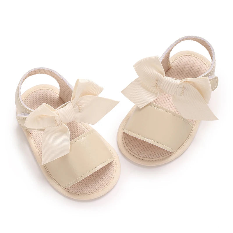 3-Color Girls Prewalker Baby Shoes Summer 0-18 Months Baby Shoes Soft Soles Breathable Sandal Toddlers