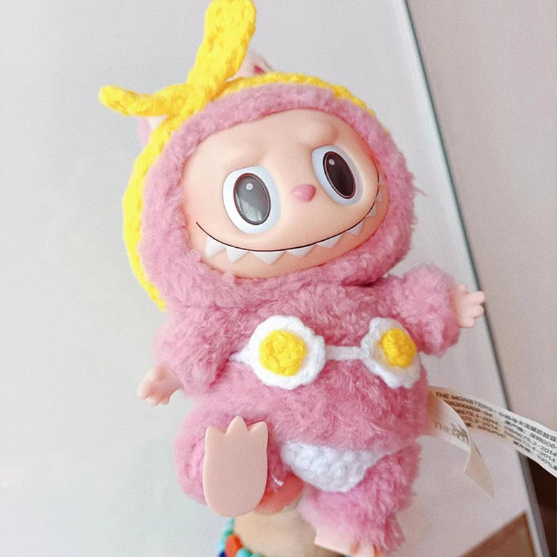 Labubu Clothing Summer Clothes Bikini Baby Clothes Glue Doll Pendant Potato Chip Clothes Replace Packaging Decoration