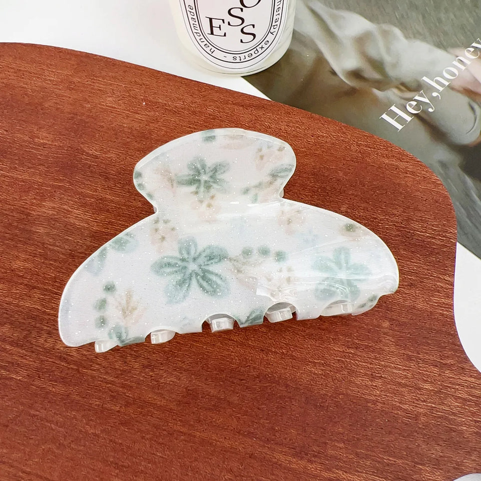 Artistic hair claw clip Flowers hair claws Floral hair claw Sweet hair clip claw Hair clips for girls Accessories for women