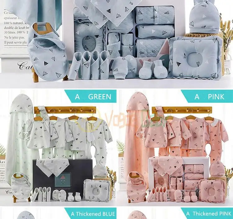 18/22 Pieces Newborn Clothes Baby Gift Pure Cotton Baby Set 0-6 Months Autumn And Winter Kids Clothes Suit Unisex Without Box