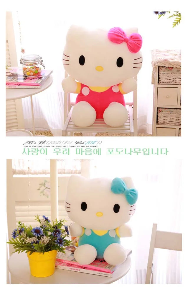 20cm Hello Kitty Plush Toys Cute Sanrio Movie KT Cat peluche Dolls Soft Stuffed kawaii Hello Kitty Toy Baby Christmas Gift