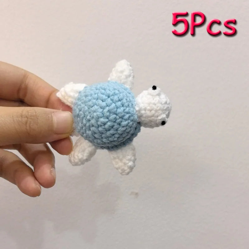 5pc Crochet Beads Animal Rabbit Chewable Beads DIY Wooden Teething Knitting Beads Jewelry Crib Sensory Toy Baby Teether