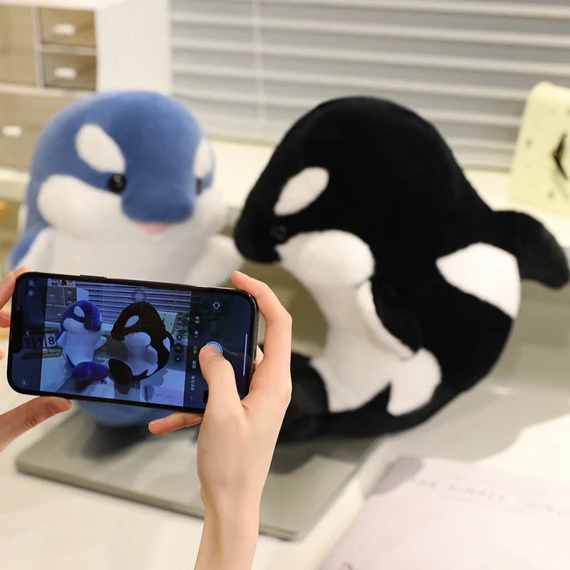 35/50cm Kawaii Killer Whale Plush Toys Stuffed Orcinus Orca Fish Doll Cute Shark Cartoon Soft Sleep Pillow Kids Girls Baby Gift