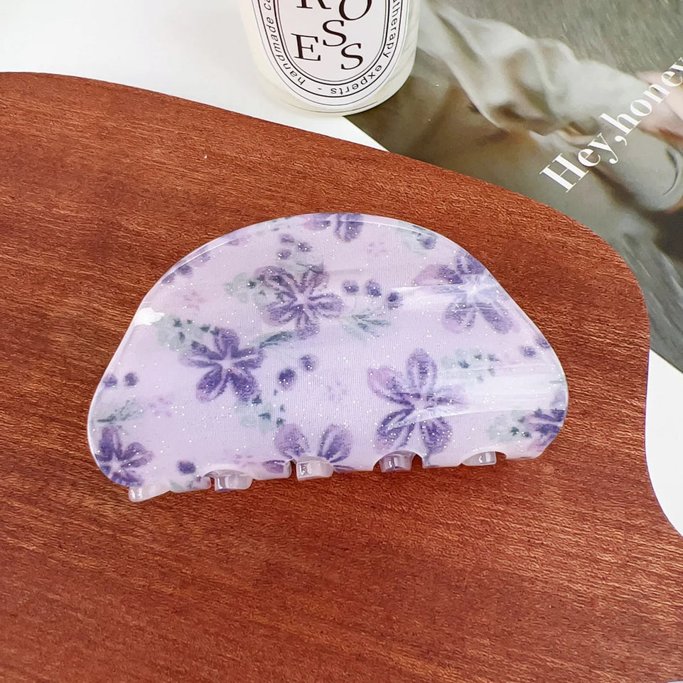 Artistic hair claw clip Flowers hair claws Floral hair claw Sweet hair clip claw Hair clips for girls Accessories for women