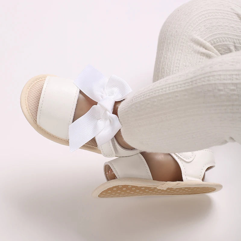 3-Color Girls Prewalker Baby Shoes Summer 0-18 Months Baby Shoes Soft Soles Breathable Sandal Toddlers