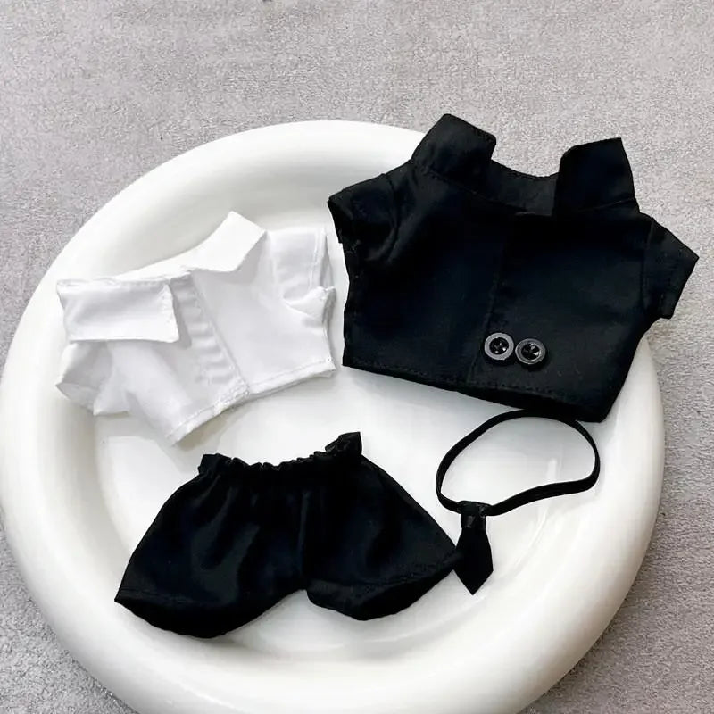 For 17 cm Ropa labubu v1/v2/v3 baby clothes outfit cool suit sunglasses suit doll doll wearing for labubu accessories