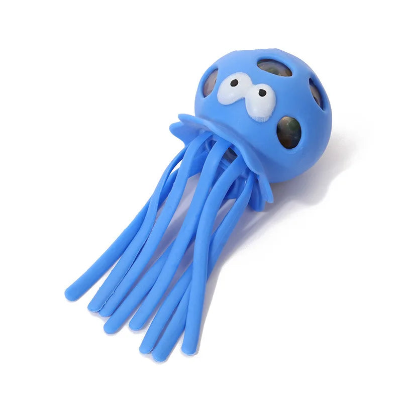 Summer Swimming Play Water Bathroom Toy Baby Bath Toys Sponge Water Absorbing Octopus Squeezing Stress Relief Toys for Children
