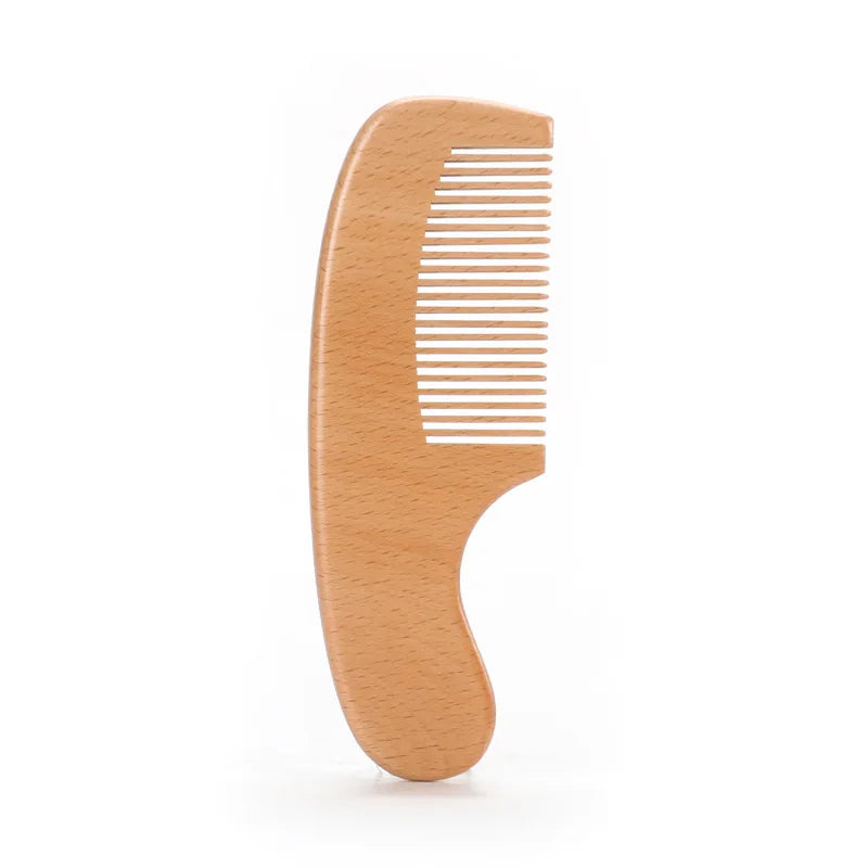 Baby Care Pure Natural Wool Soft Baby Wooden Brush Comb Brush Baby Hairbrush Newborn Infant Comb Head Massager For Baby Shower