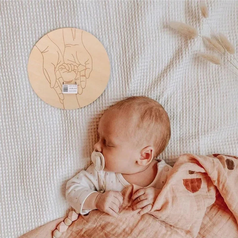 Newborn Engraved Keepsake Holder Photography Accessories Personalized Name Baby Gift Memorial Day Gift 