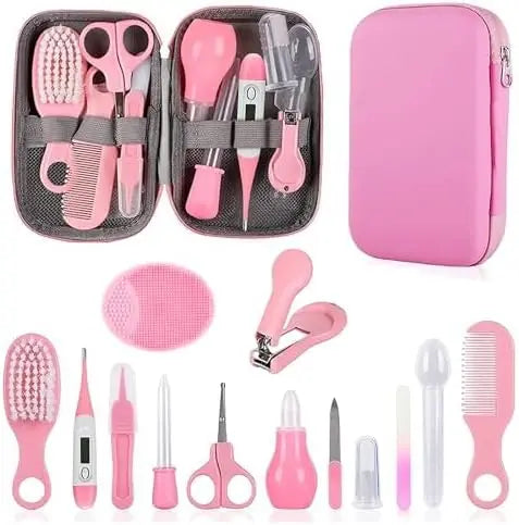 Baby Healthcare and Grooming Kit Baby Safety Set Newborn Nursery Health Care Set with Hair Brush Nail Clippers for Baby Care Kit