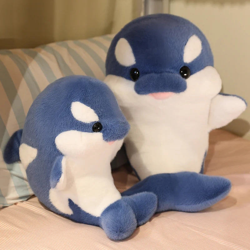 35/50cm Kawaii Killer Whale Plush Toys Stuffed Orcinus Orca Fish Doll Cute Shark Cartoon Soft Sleep Pillow Kids Girls Baby Gift