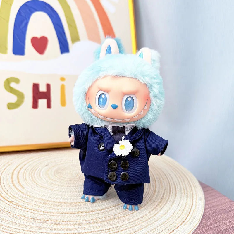 Labubu I II Clothes Pendant Labubu Sitting Baby Clothes Fashion Suit Cute Accessories