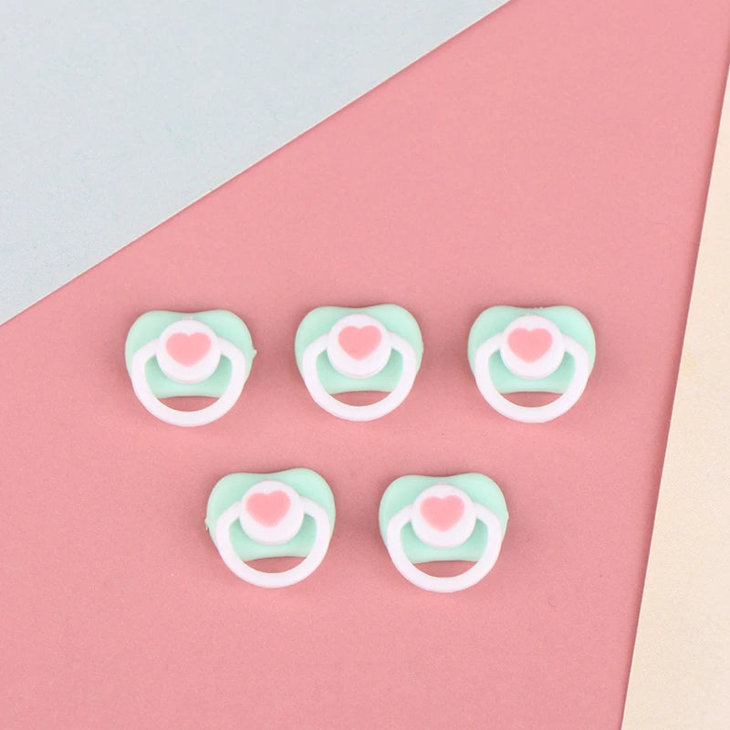 Lovely Mini Doll Pacifier Play House Supplies Dummy Nipples For OB11 BJD Doll Baby Dolls Kids Toy Baby Pacifier Accessories