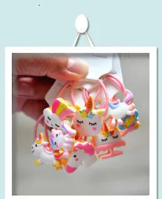 2PCS Cute Star Flower Grape Princess Headwear Kids Elastic Hair Bands Cartoon Baby Headdress Children Ropes Girls Accessories
