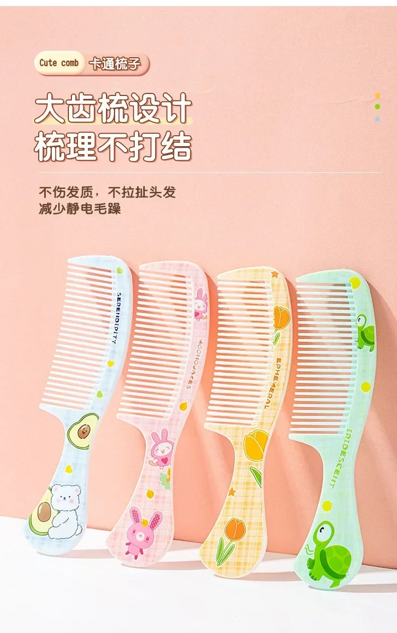New Portable Untangling Hair Brush Health Care Tools Combs Kids Cute Rabbit Bear Children Hairbrush Comb for Girls Accessories