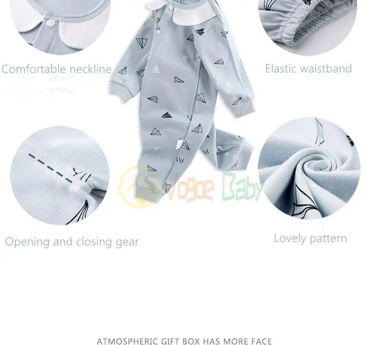 18/22 Pieces Newborn Clothes Baby Gift Pure Cotton Baby Set 0-6 Months Autumn And Winter Kids Clothes Suit Unisex Without Box