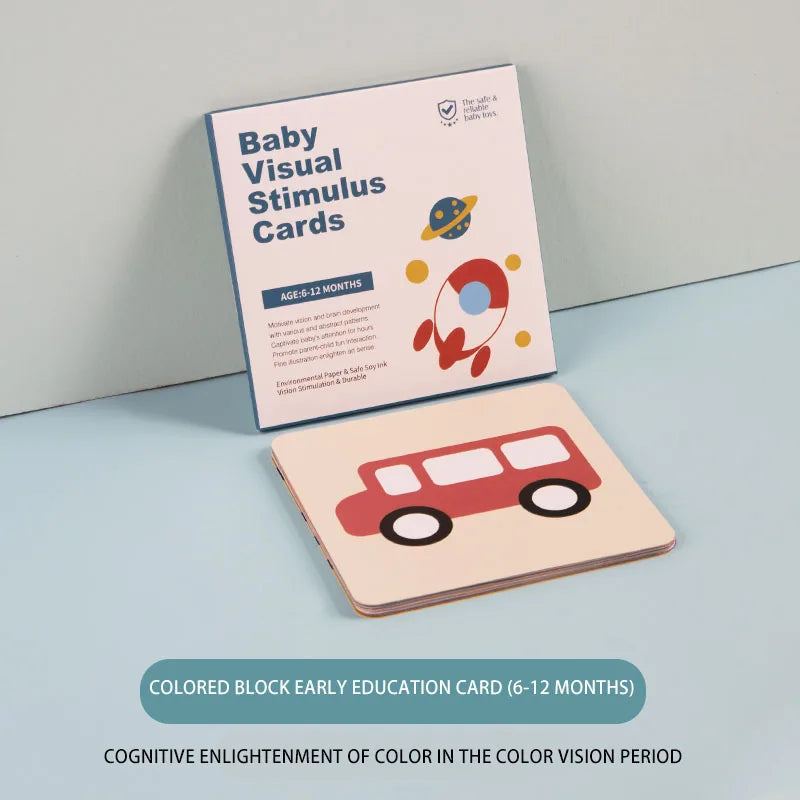 Baby Visual Stimulation Cards Sensory Toy Parent-child Interaction Learning Educational Toy For Newborn Baby Gift
