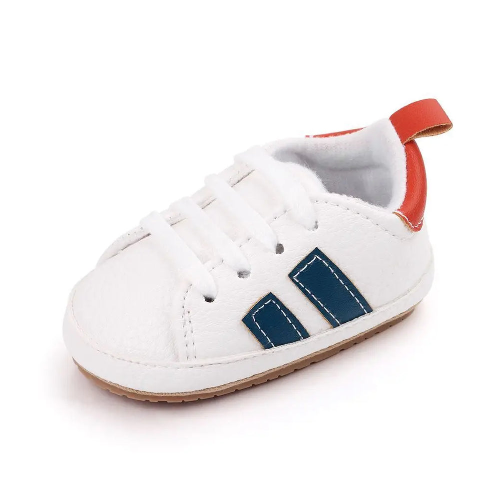 Newborn Baby Non-slip Toddler Shoes Boys Girls Baby Casual Foreign Fashion Baby Shoes Rubber Soft Bottom Shallow Baby Shoes