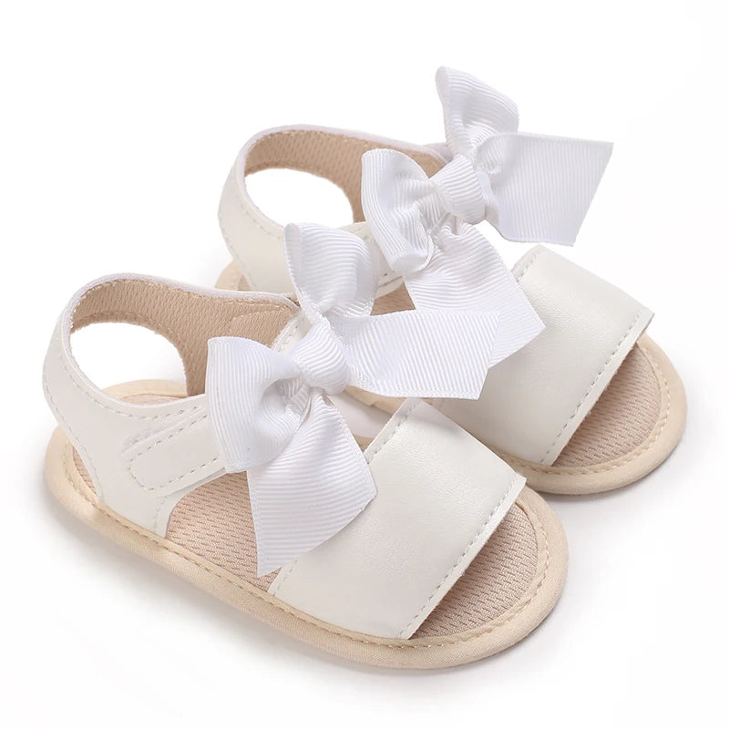 3-Color Girls Prewalker Baby Shoes Summer 0-18 Months Baby Shoes Soft Soles Breathable Sandal Toddlers