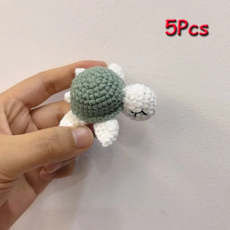 5pc Crochet Beads Animal Rabbit Chewable Beads DIY Wooden Teething Knitting Beads Jewelry Crib Sensory Toy Baby Teether
