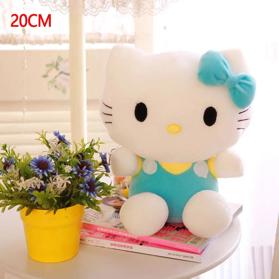 20cm Hello Kitty Plush Toys Cute Sanrio Movie KT Cat peluche Dolls Soft Stuffed kawaii Hello Kitty Toy Baby Christmas Gift