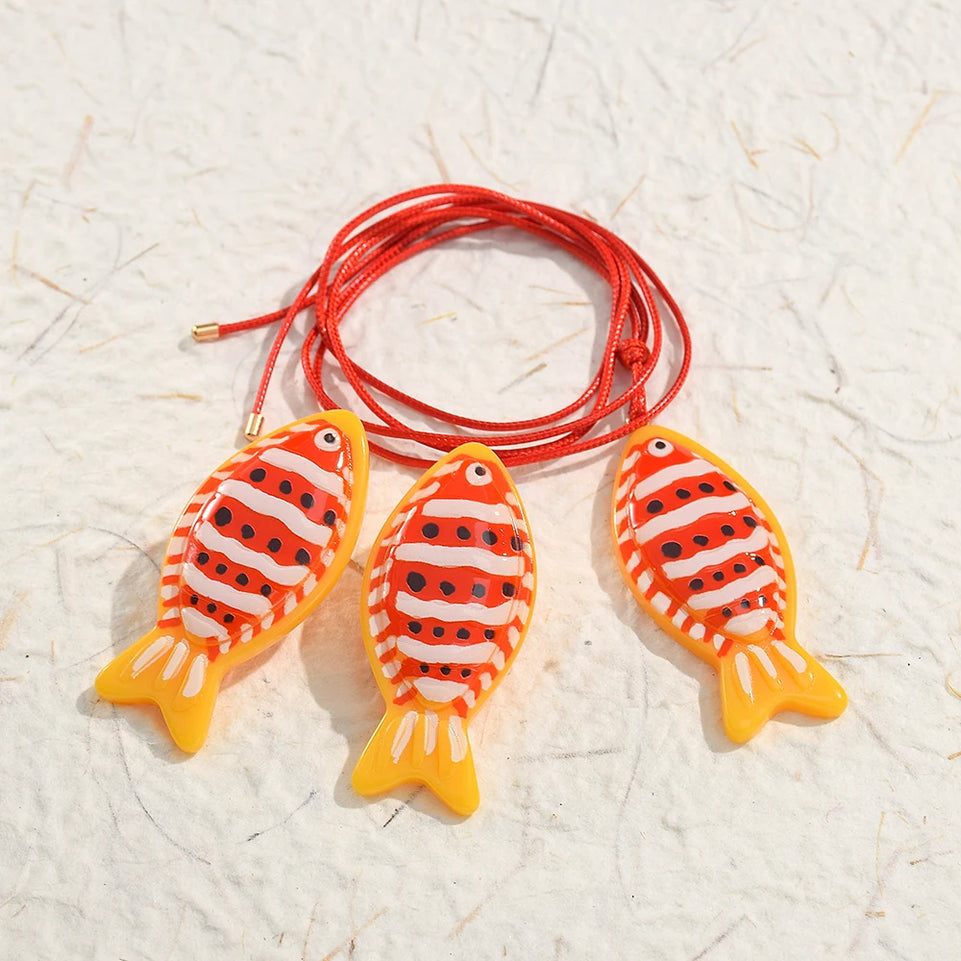 New Lovely Resin Earrings For Women Lovely Fish Acrylic Animal Drop Earring Girls Accessories