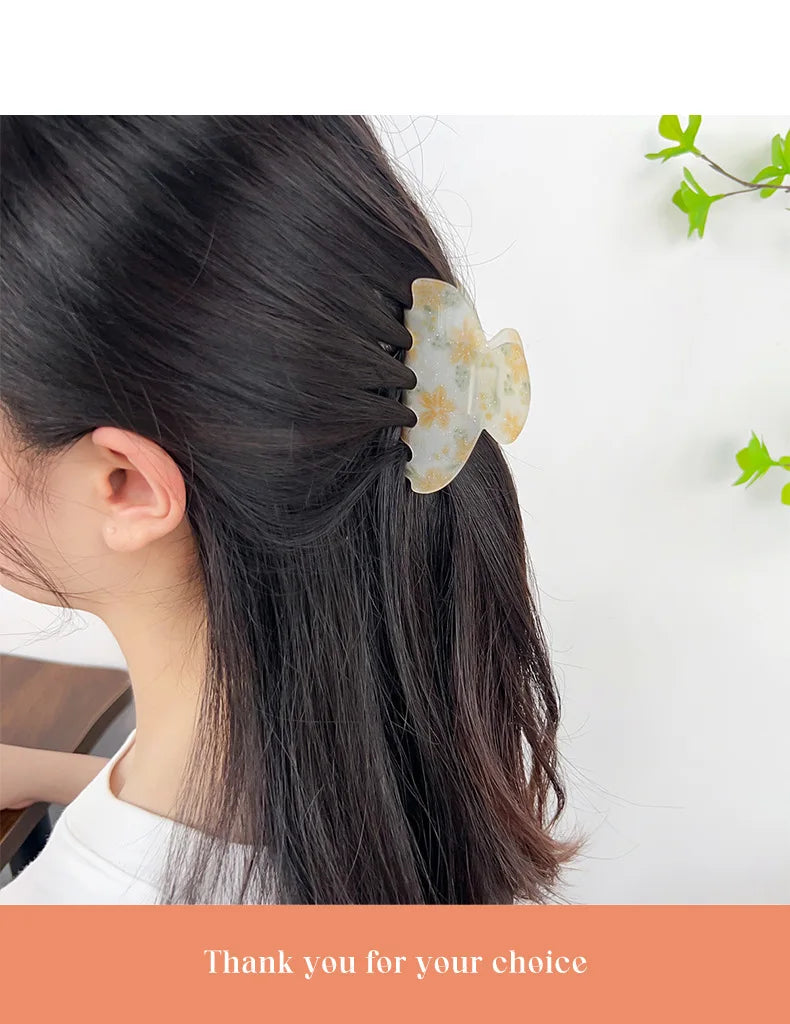 Artistic hair claw clip Flowers hair claws Floral hair claw Sweet hair clip claw Hair clips for girls Accessories for women