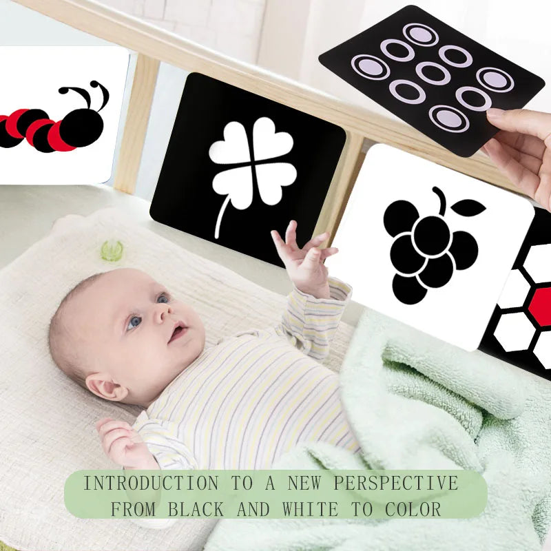 Baby Visual Stimulation Cards Sensory Toy Parent-child Interaction Learning Educational Toy For Newborn Baby Gift